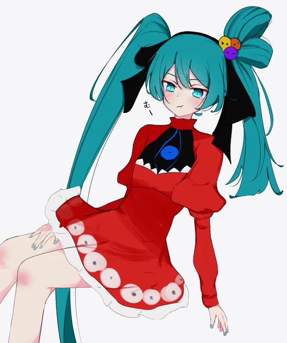 みんな右手に触れてくるプシちゃん #初音ミク