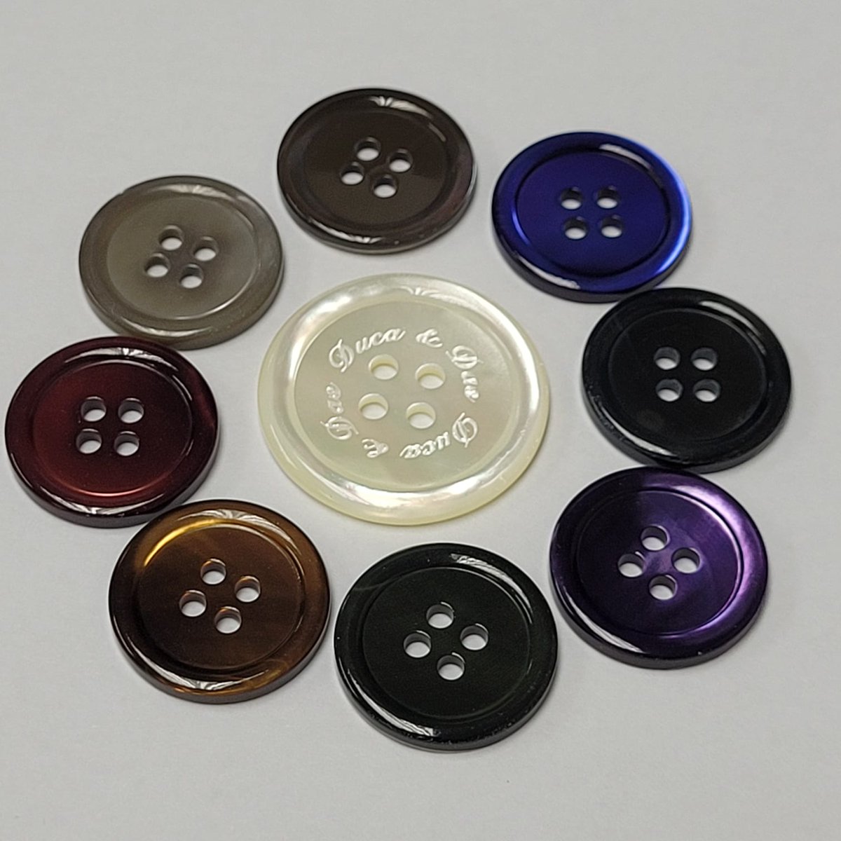 ywbutton's tweet image. Brilliant vivid 12 colors of Dyed Pearl Suit Buttons Sizes 24L for sleeves and 32L for body of suit.
Available in dozen or gross, shop now while stock lasts at zurl.co/YygnU