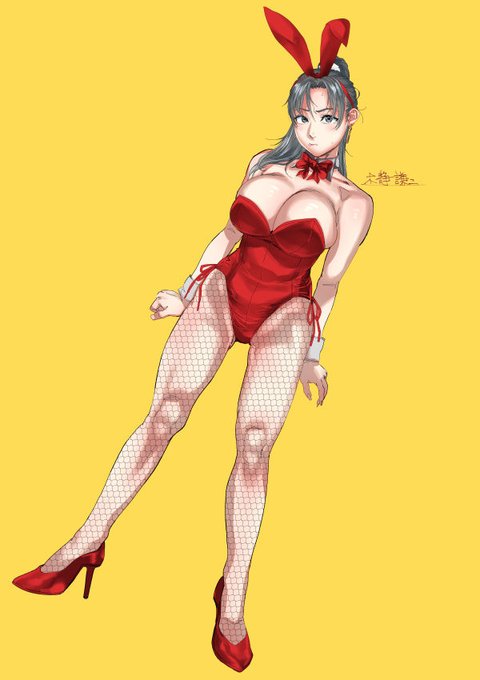 本当はバニーの日に描きたかったんですが。バニー服って発明、突出した記号化ですよね。 