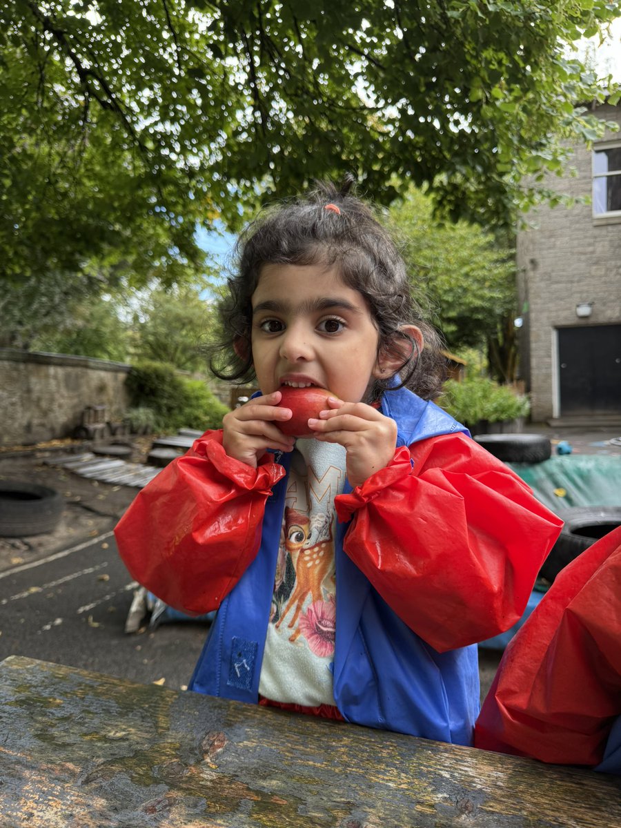 NithsdaleroadNS's tweet image. The boys and girls enjoyed picking our apples grown on Katy the Apple Tree and having them for snack! 
#EcoSchoolsScotland#EYGrowingourown#STEMGlasgow