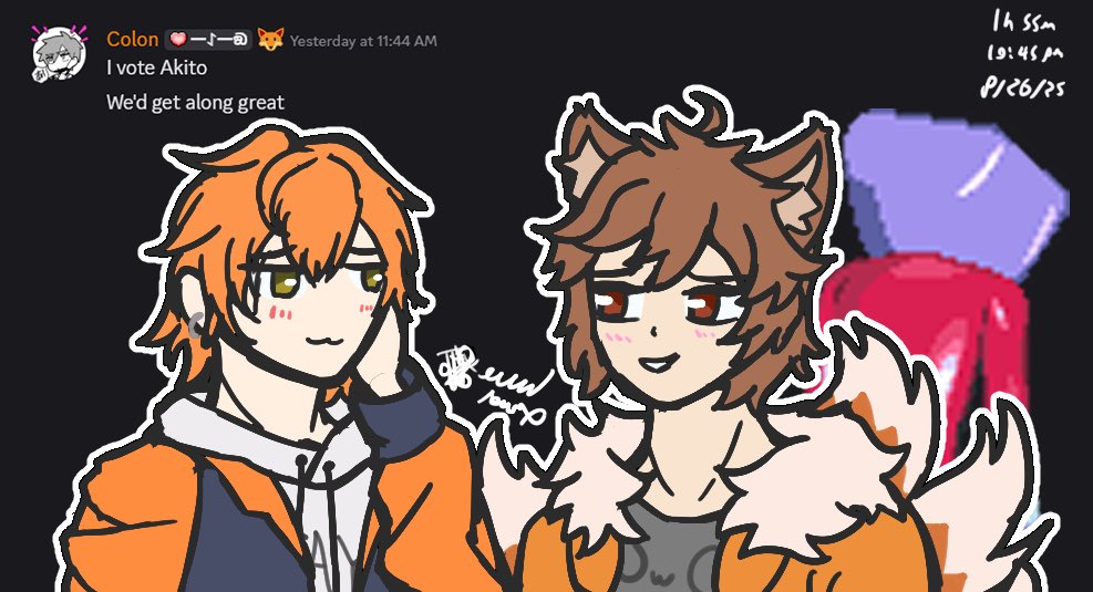 apachebeamix's tweet photo. I drew yaoi (again)
don’t ask.

#digitalart #gdcolon #akito https://t.co/yLtZZki2l9