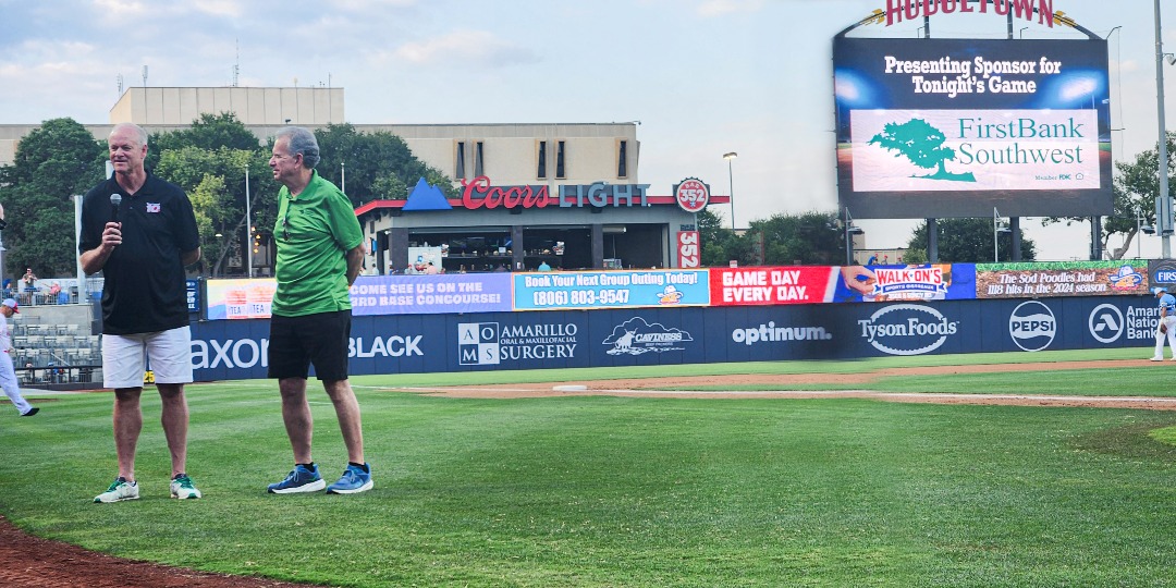 ⚾ We were proud to be Title Sponsor of the Boots VS Badges Softball Game last Saturday.

The Badges took home the trophy and the night ended with fireworks!🎆

Big thanks to The 100 Club of the Texas Panhandle for an unforgettable event!

Faith. Family. Bank. 💚
#MemberFDIC