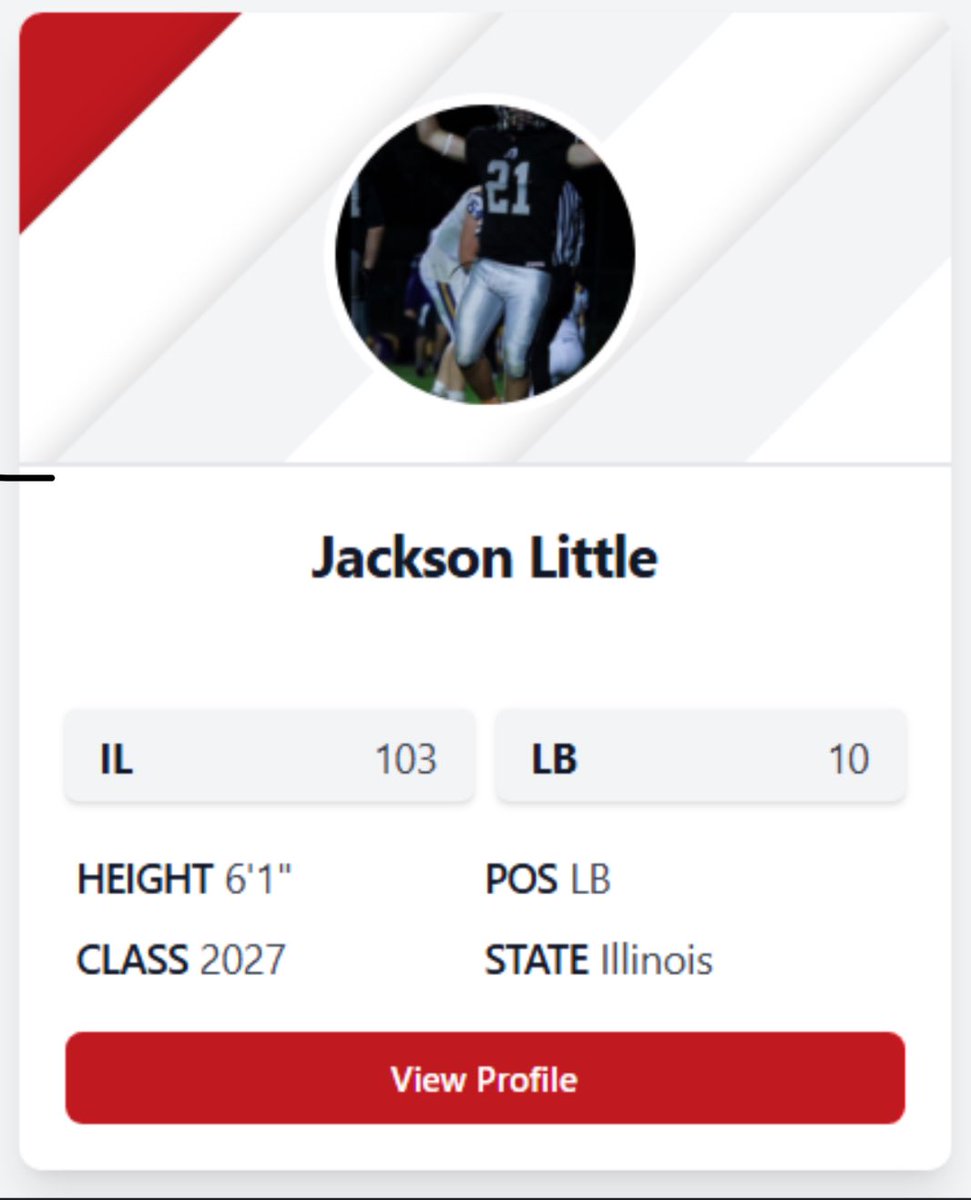 Jackson Little (@jackson_little_) on Twitter photo Thank you <a href="/PrepRedzoneIL/">Prep Redzone Illinois</a> for the ranking! We gonna keep getting better year by year!
<a href="/KanelandFB/">Kaneland Football</a> <a href="/underdogrush/">Underdog Training</a> <a href="/EDGYTIM/">Timothy “EDGYTIM” OHalloran</a> <a href="/Bryan_Ault/">Bryan Ault - Midwest Scout</a> <a href="/AllenTrieu/">Allen Trieu</a> <a href="/PrepRedzoneIL/">Prep Redzone Illinois</a> <a href="/CSAPrepStar/">PREPSTAR</a> <a href="/JamoBrown_/">Jamison Brown</a> <a href="/TrevorOlson62/">Trevor Olson</a> <a href="/Coach_Wolszon/">Kyle Wolszon</a> <a href="/Coach_Bergman/">Eric Bergman</a> <a href="/sixstarfootball/">Six Star Football | PLUS+</a> <a href="/the_BBoyd/">Benny Boyd</a> <a href="/FNDrive/">Friday Night Drive - Shaw Local</a> <a href="/dc_preps/">DailyChronicle Preps - Shaw Local</a> Thank you <a href="/PrepRedzoneIL/">Prep Redzone Illinois</a> for the ranking! We gonna keep getting better year by year!
<a href="/KanelandFB/">Kaneland Football</a> <a href="/underdogrush/">Underdog Training</a> <a href="/EDGYTIM/">Timothy “EDGYTIM” OHalloran</a> <a href="/Bryan_Ault/">Bryan Ault - Midwest Scout</a> <a href="/AllenTrieu/">Allen Trieu</a> <a href="/PrepRedzoneIL/">Prep Redzone Illinois</a> <a href="/CSAPrepStar/">PREPSTAR</a> <a href="/JamoBrown_/">Jamison Brown</a> <a href="/TrevorOlson62/">Trevor Olson</a> <a href="/Coach_Wolszon/">Kyle Wolszon</a> <a href="/Coach_Bergman/">Eric Bergman</a> <a href="/sixstarfootball/">Six Star Football | PLUS+</a> <a href="/the_BBoyd/">Benny Boyd</a> <a href="/FNDrive/">Friday Night Drive - Shaw Local</a> <a href="/dc_preps/">DailyChronicle Preps - Shaw Local</a>