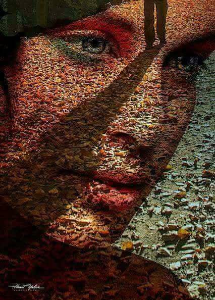 الورقة لما تمل من الشجرة 
               ..... بتحط الخريف حجة 💔