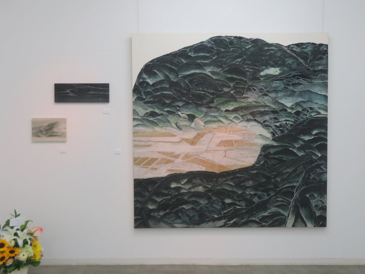 絵画 flk046260 原画◎『桜と赤富士』○がんどうあつし和洋画○純金箔Liquitex膠