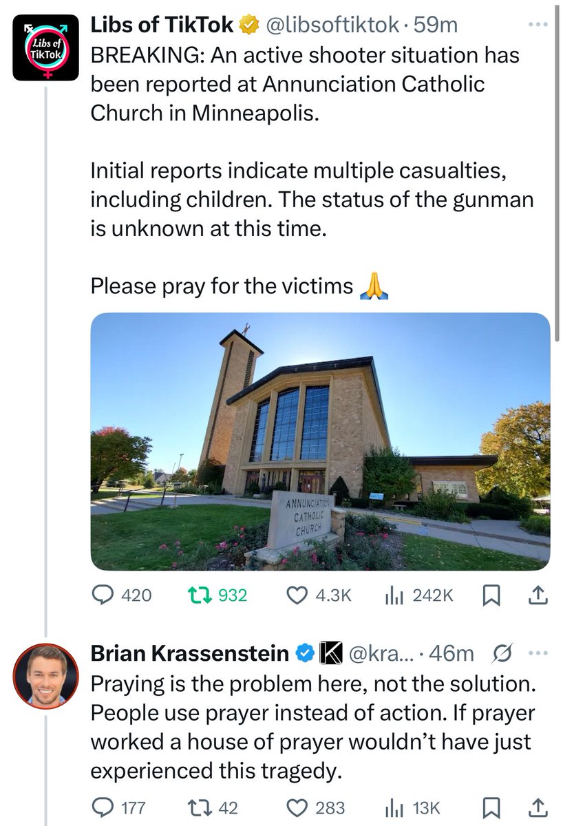 Brian Krassenstein is now mocking the faith of children who were just shot up at school 

What a POS