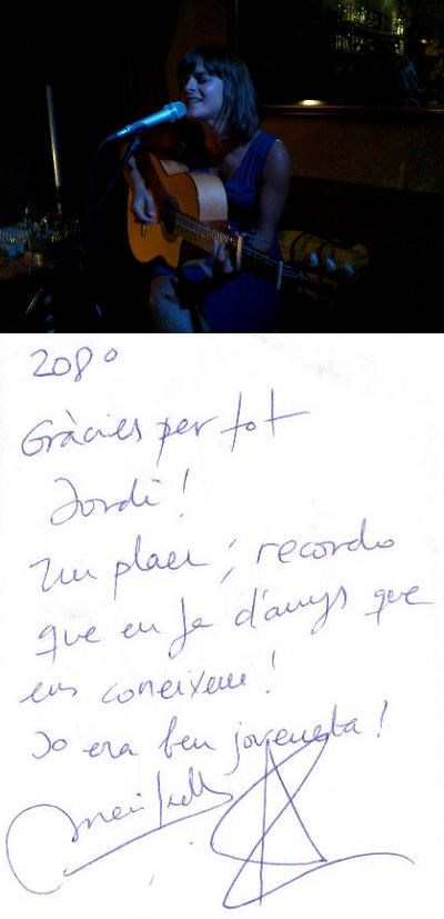 <a href="/30anys/">Joventut i més enllà</a> #taldiacomavui del 2013, fa 12 anys, la <a href="/meritxellgene/">Meritxell Gené 🎗</a> al <a href="/fest_acustica/">Festival Acústica Figueres</a> de #Figueres em va signar l'autògraf del #concert_num 2080