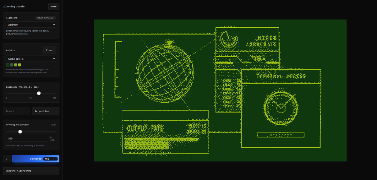 Oslo418's tweet photo. New update available !
- More algorithms to play with.
- Color palette settings.
- New UI for a better experience.
- Added an algorithms page to get details about each algorithm used in the app.

Remain fully free to use !
