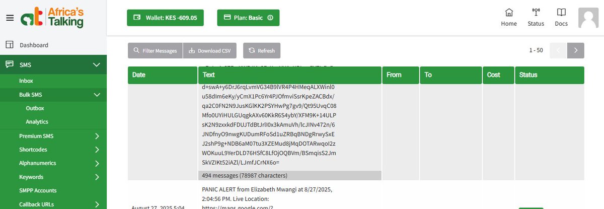 kevin_B_isom's tweet image. Today at @Africastalking for #WomenInTech, I thought I’d flex my dev skills by adding a touch of AI to our SMS notifications. 
Fast forward → account balance: KES -606.95. 
Lesson learned: AI makes a brilliant teammate, but always keep an eye on the budget. 💸📷 #BuildWithAT