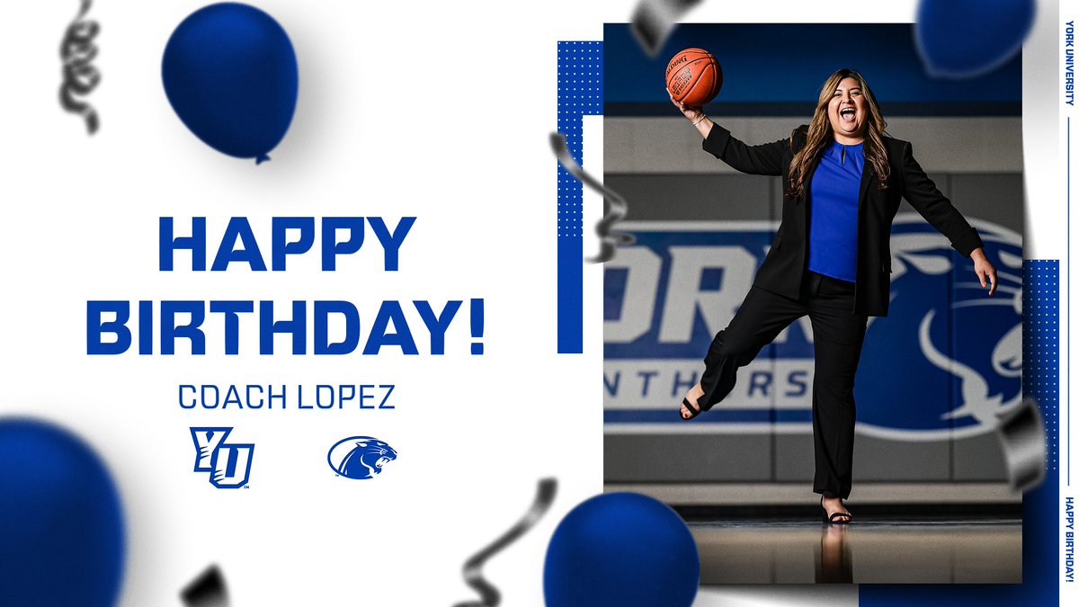 York University WBB (@yupantherswbb) on Twitter photo HAPPY BIRTHDAY to our assistant coach, Coach Lopez!! We wish you nothing but the best on your very special day! Excited to have you here with us! #BirthdayGirl HAPPY BIRTHDAY to our assistant coach, Coach Lopez!! We wish you nothing but the best on your very special day! Excited to have you here with us! #BirthdayGirl