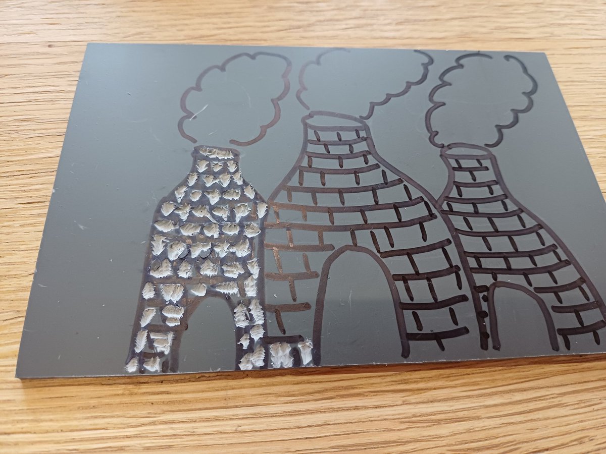 kendie's tweet image. Today it was a lino printing workshop at Fenton Town Hall. Lots of concentration needed to not stab myself. Really enjoyed making the prints. #linoprinting #bottleoven #dandelions #creative #art