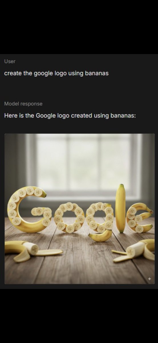 jagnani73's tweet image. Way to go Gogle!

#NanoBanana #GoogleNanoBanana #GeminiAI #GoogleAI #ImageGeneration #BananaAI