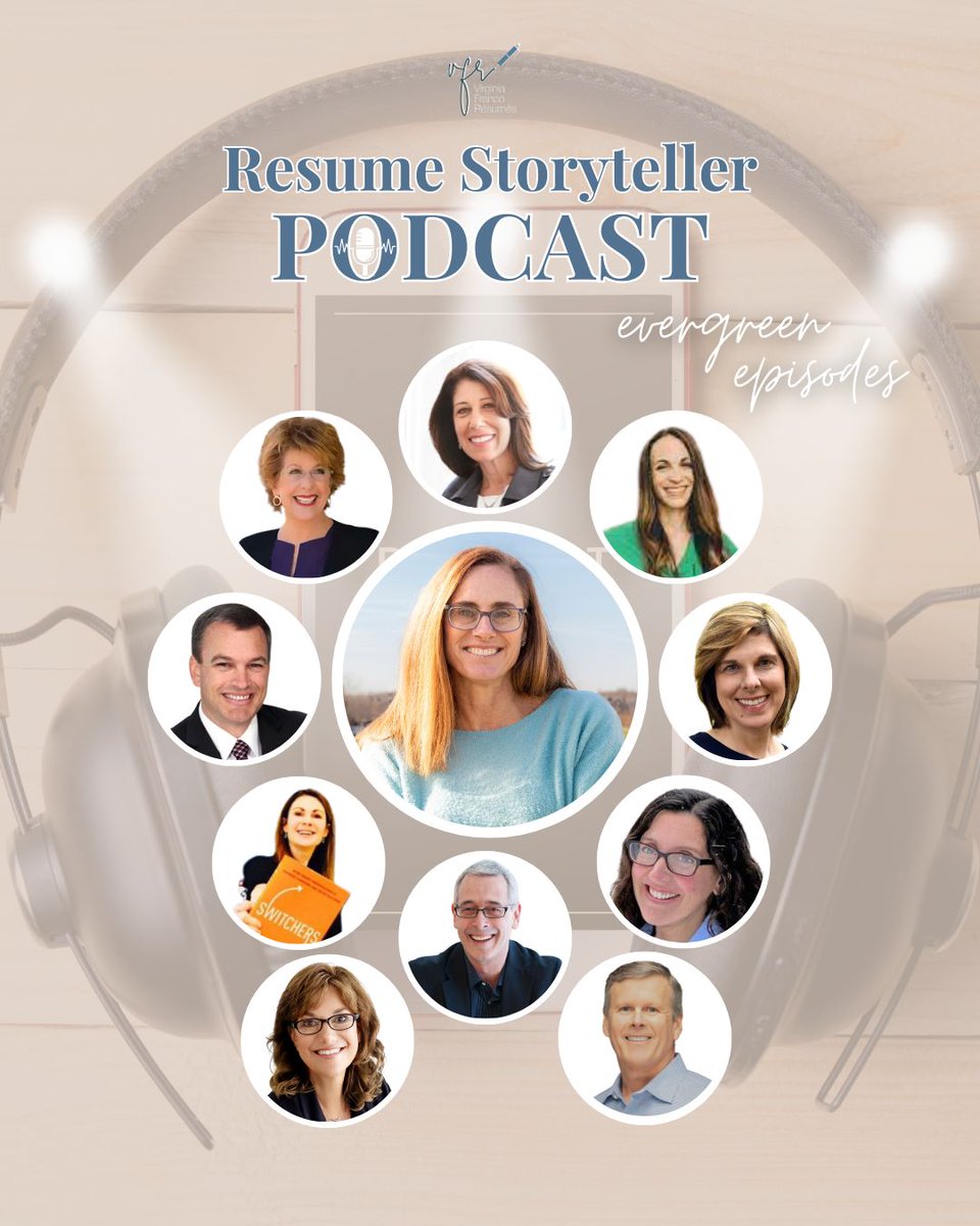 I launched the #ResumeStoryteller #podcast back in 2017 as a way to get outside my comfort zone, keep my industry knowledge sharp, and share learnings with others. Thanks those who shared their wisdom as guests from the bottom of my heart! 
Listen: bit.ly/3P5Wumm