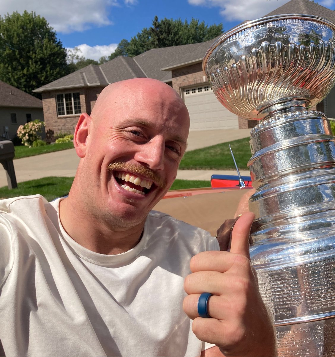 Philip Pritchard (@keeperofthecup) on Twitter photo Good morning! Nate says hi, by the way. He is hanging out with his new buddy: #stanleycup @nhl
<a href="/FlaPanthers/">Florida Panthers</a> <a href="/HockeyHallFame/">Hockey Hall of Fame</a> Good morning! Nate says hi, by the way. He is hanging out with his new buddy: #stanleycup @nhl
<a href="/FlaPanthers/">Florida Panthers</a> <a href="/HockeyHallFame/">Hockey Hall of Fame</a>