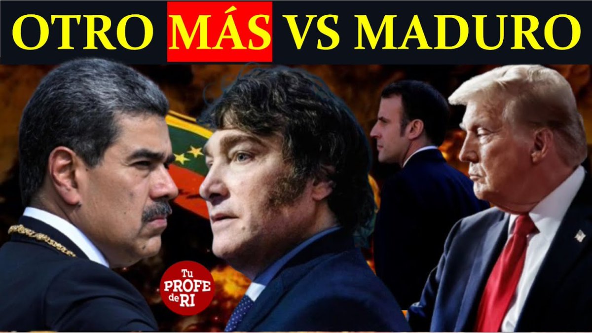 🔴 ¡DESVÍA ATENCIÓN DE SU CORRUPCIÓN EN #ARGENTINA! 

✍️ #MILEI se suma a la caza de #MADURO. 
✍️ #VENEZUELA responde organizando la defensa territorial.
👇
youtube.com/live/G893IjW2w…