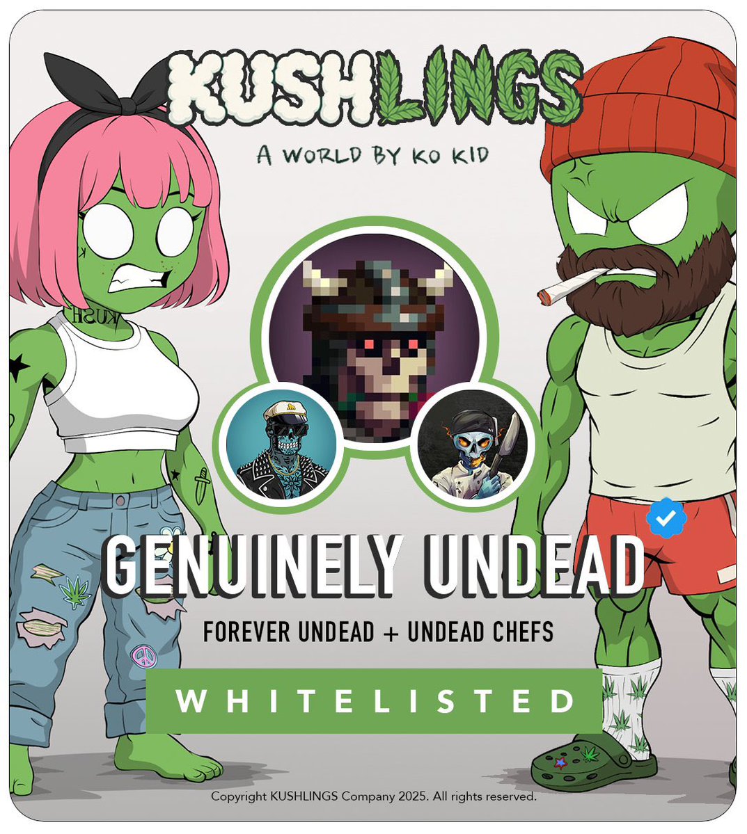 Kushlings (@kushlingsnft) on Twitter photo Transmission intercepted…
WL collab announcement.
<a href="/GenuinelyUndead/">GenuinelyUndead</a> <a href="/fuonape/">FOREVER UNDEAD</a> <a href="/UndeadChefNFT/">💀 Undead Chefs 🧑🍳</a>
WL access unlocked.
Giveaway engaged for this collab by <a href="/GenuinelyUndead/">GenuinelyUndead</a> , give a follow!
Like - RT -Tag allies -24hrs
Follow @Kushlings
To win a GU NFT! Transmission intercepted…
WL collab announcement.
<a href="/GenuinelyUndead/">GenuinelyUndead</a> <a href="/fuonape/">FOREVER UNDEAD</a> <a href="/UndeadChefNFT/">💀 Undead Chefs 🧑🍳</a>
WL access unlocked.
Giveaway engaged for this collab by <a href="/GenuinelyUndead/">GenuinelyUndead</a> , give a follow!
Like - RT -Tag allies -24hrs
Follow @Kushlings
To win a GU NFT!