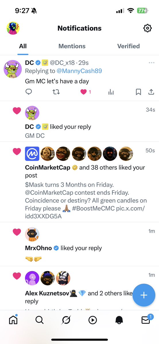 Manny Cash (@mannycash89) on Twitter photo YOOO!!🚨 <a href="/CoinMarketCap/">CoinMarketCap</a> just liked one of my post…
$Mask fam, we’re on their radar
Next stop → WINNING this comp + Kraken listing YOOO!!🚨 <a href="/CoinMarketCap/">CoinMarketCap</a> just liked one of my post…
$Mask fam, we’re on their radar
Next stop → WINNING this comp + Kraken listing