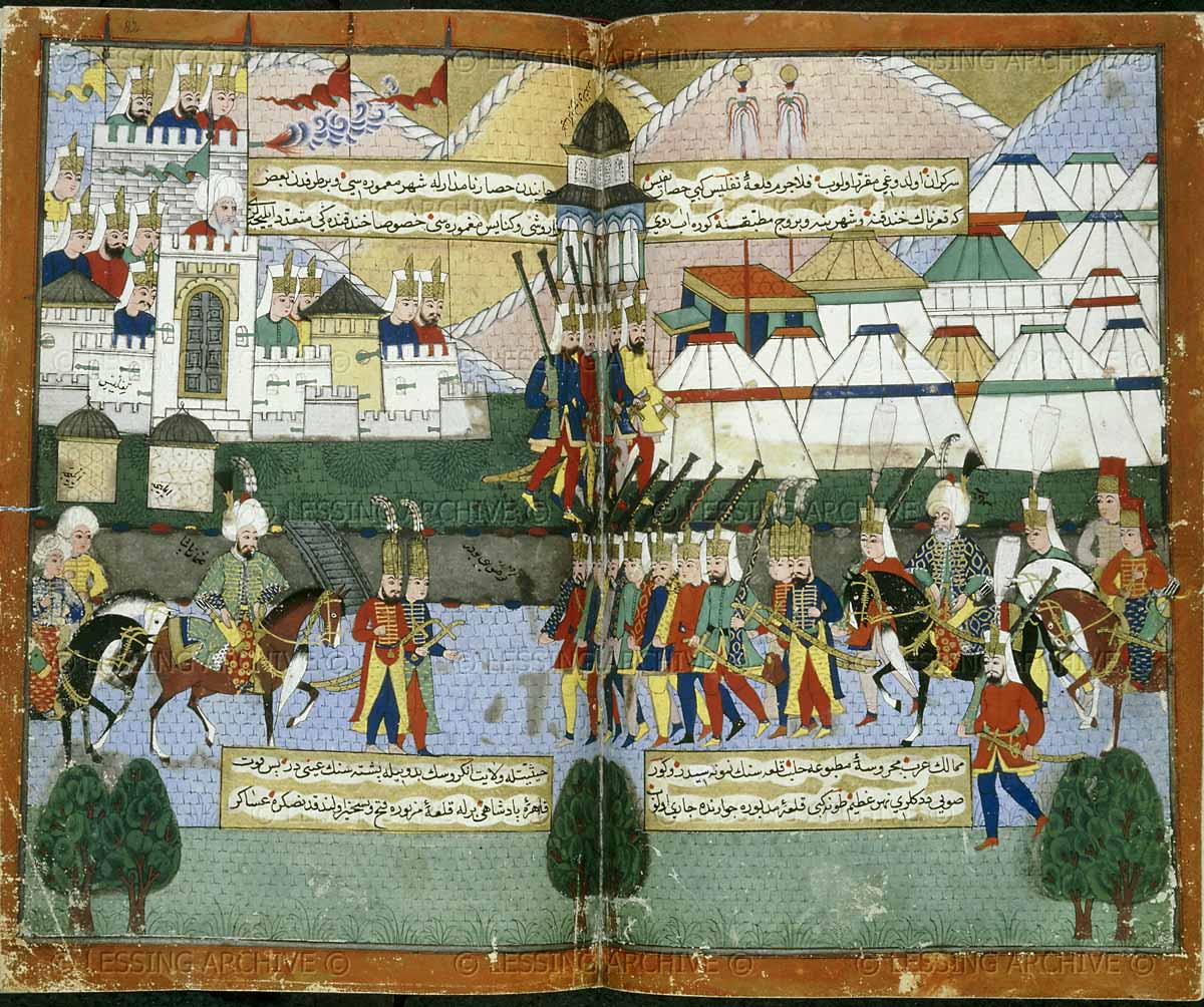Lala Mustafa Paşa'nın Tiflis'e girişi, 1578.

📚 Nusretname.