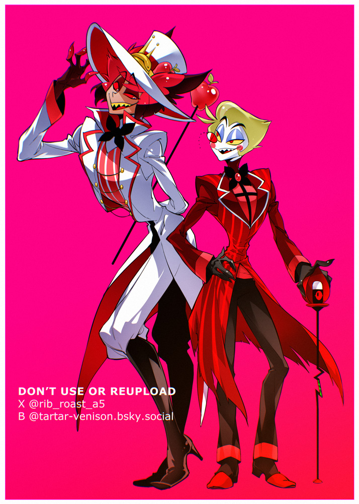 のんきに衣装交換描いてて公式スクショでそれどころじゃなくなりましたがとりあえずマイクくんは折っといた
🦌「私が帽子をかぶるとあなたが余計小さく見えてしまいますねぇ～」
🍎「いくら背が高くてもマイクすら直せないようじゃなぁ？」