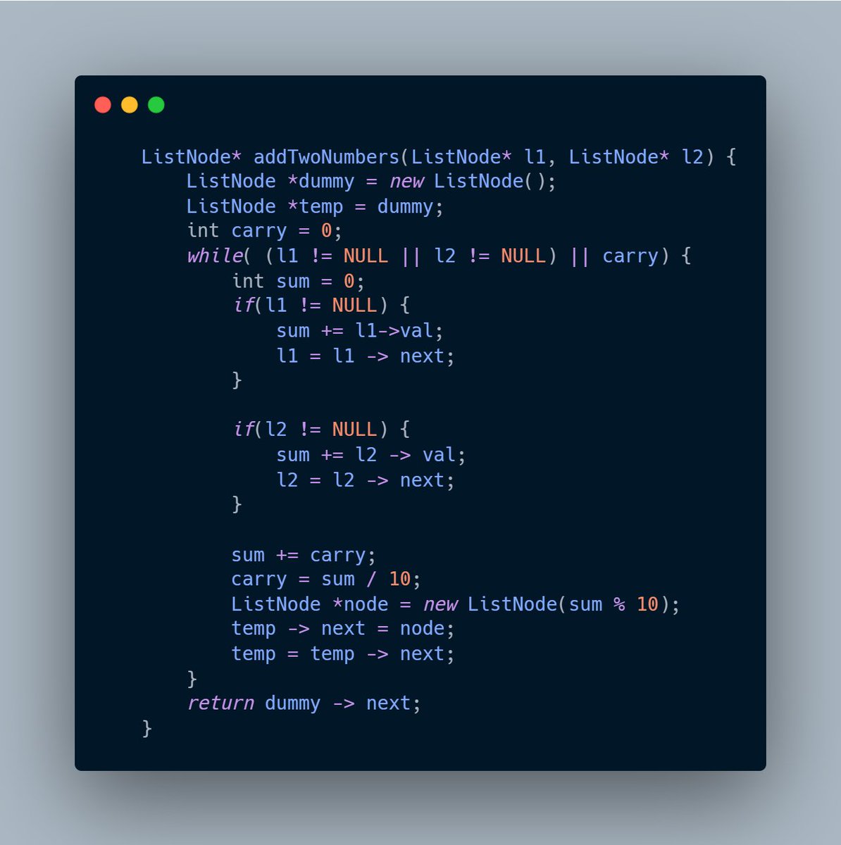 Pratikwebtech's tweet image. ✅ Day 60 of #100DaysOfCode
Solved these Linked List classics:
🔹 Add 2 Numbers in Linked List
🔹 Find Intersection Point of Y Linked Lists
Two Months Done 🔥🔥
#DSA #Cplusplus #StriverSheet #LinkedLists