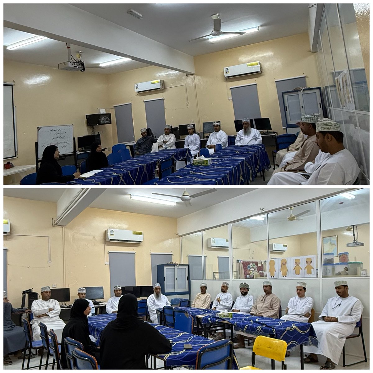 ترأست مديرة المدرسة اليوم أستاذة ليلى البوسعيدية اجتماعًا مع سائقي الحافلات المدرسية حيث تمت مناقشة أهم جوانب الأمن والسلامة للطلبة، إضافةً إلى تحديد نقاط التجمع بما يضمن وصول الطلبة وعودتهم بسلامة وأمان.

#السلامة_المدرسية 🚍�