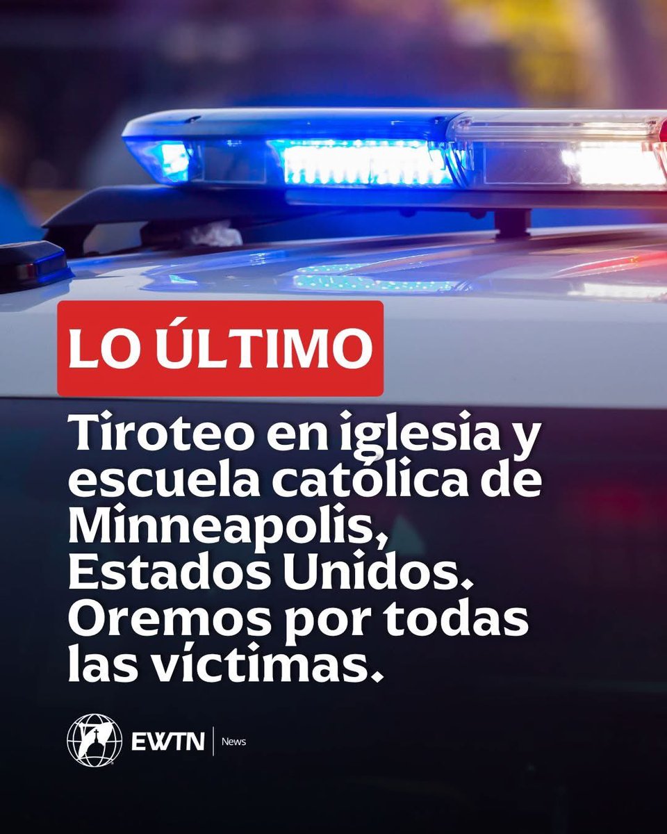 Oremos por las víctimas de un reciente tiroteo en una escuela católica en Estados Unidos. Hasta el momento hay tres fallecidos y más de 20 heridos. Oremos por todos y por la paz en el mundo.