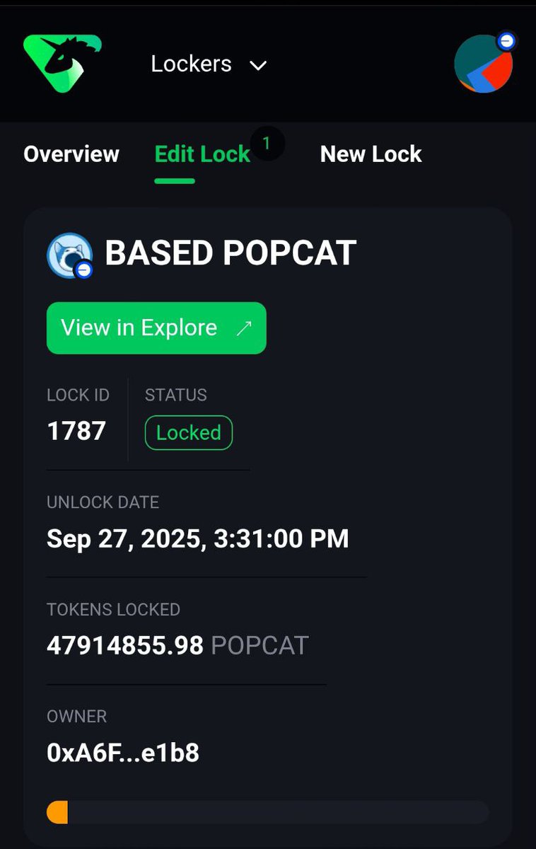 POPCAT_ON_BASE's tweet photo. DEV WALLET LOCKED 🔐
#POPCAT
$POPCAT
#BASE

https://t.co/SDmpOAzvqk https://t.co/equQlPnyui