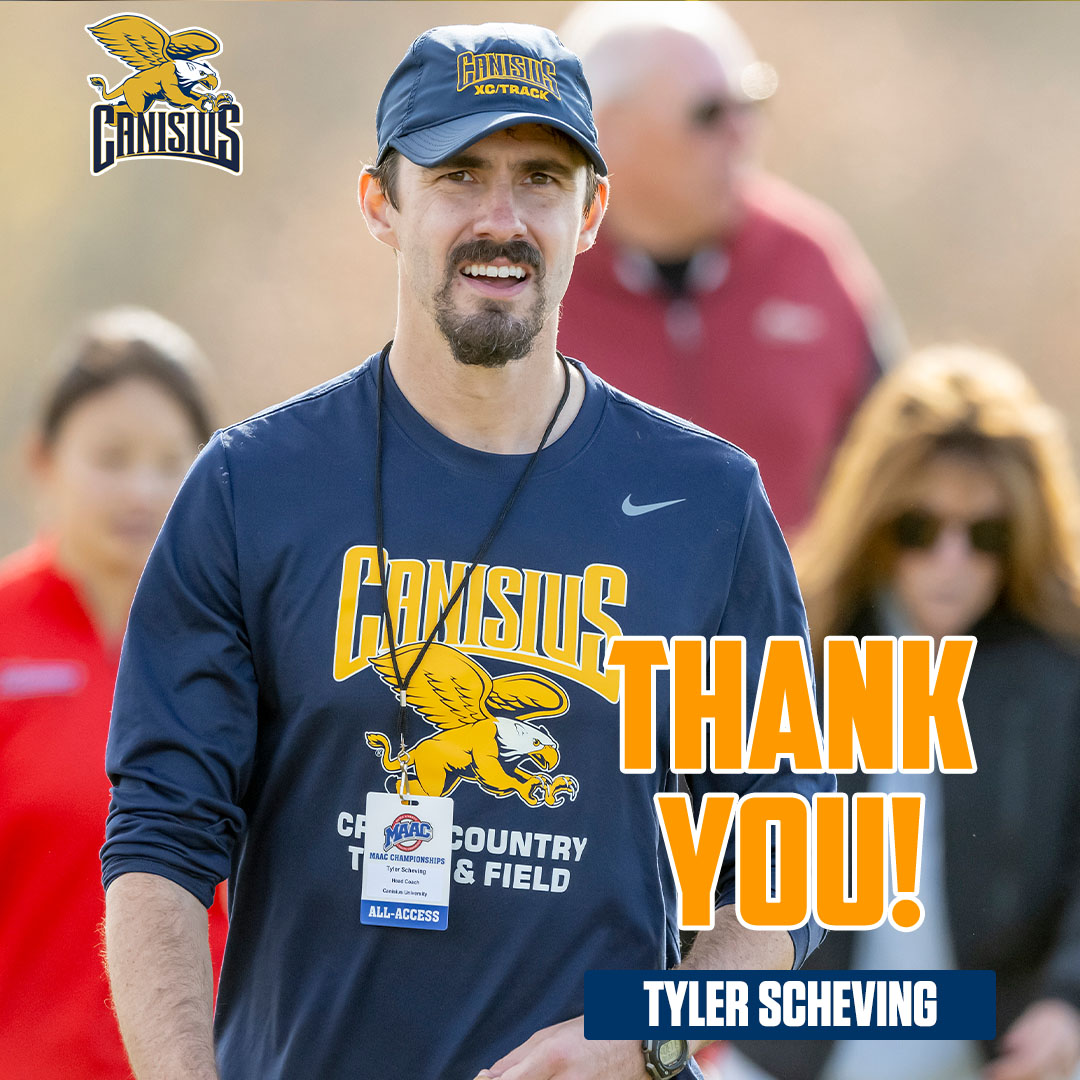 Head coach Tyler Scheving announced today that he is stepping down from his position to pursue another coaching opportunity.

On behalf of the program and the Canisius athletic department - thanks for your dedication to the #Griffs!

Full Release:
📰 tinyurl.com/4e9u8e2j