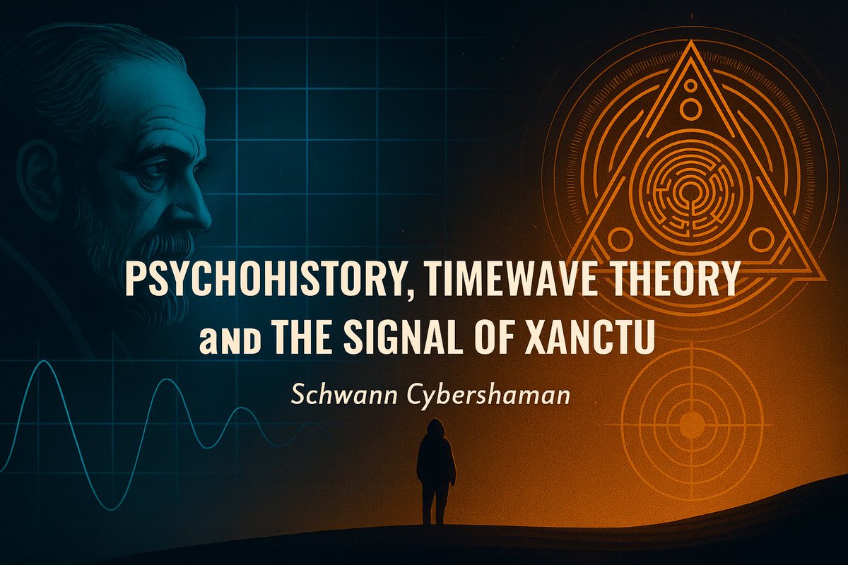 Webtrance's tweet image. For those of you watching Foundation who are also Terence McKenna fans, here's my equation.
Psychohistory, Timewave Theory, and the Signal of Xanctu.
mikekawitzky.substack.com/p/psychohistor…
#psychohistory #afrofuturism #terencemckenna #timewave #sciencefiction