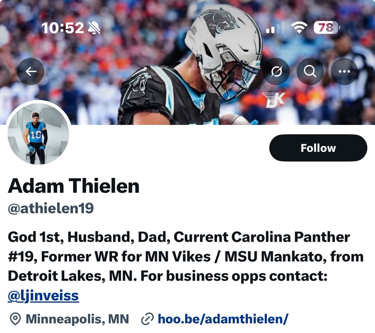 LogicalOneGolf's tweet image. You have some updating to do Mr. &amp;amp; Mrs. Thielen! 🤨😂💜

#Skol 

@athielen19 @MRS_T_19