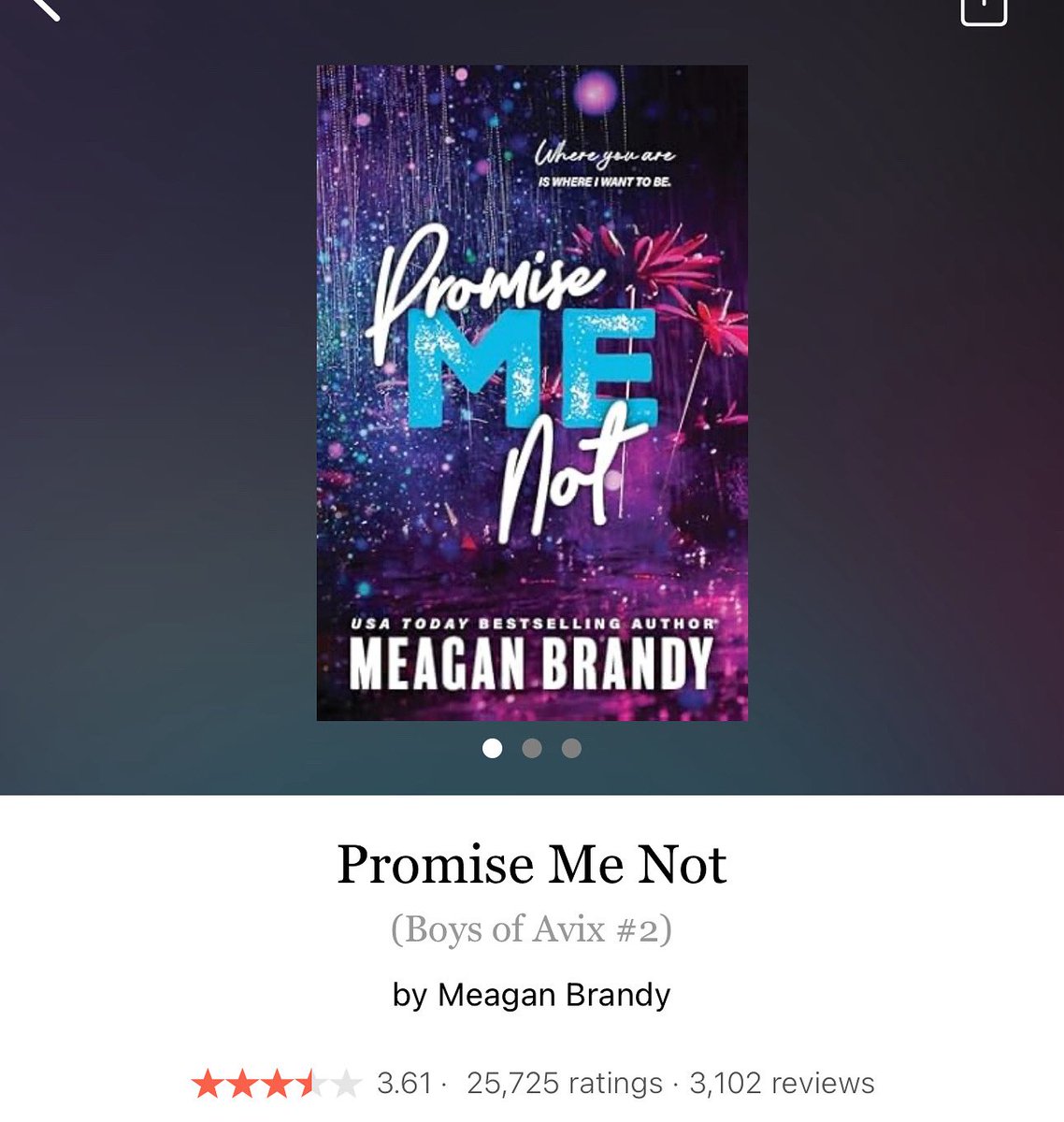 TaraDDonai's tweet photo. Promise Me Not by Meagan Brandy
#PromiseMeNot by #MeaganBrandy #7997 #38chapters #389pages #689of1000 #Series #book #Book2of3 #BoysOfAvixSeries #MasonAndPayton #june2025 #readitquick #whatsnext #clearingoffreadingshelves https://t.co/IQh27aHCPE