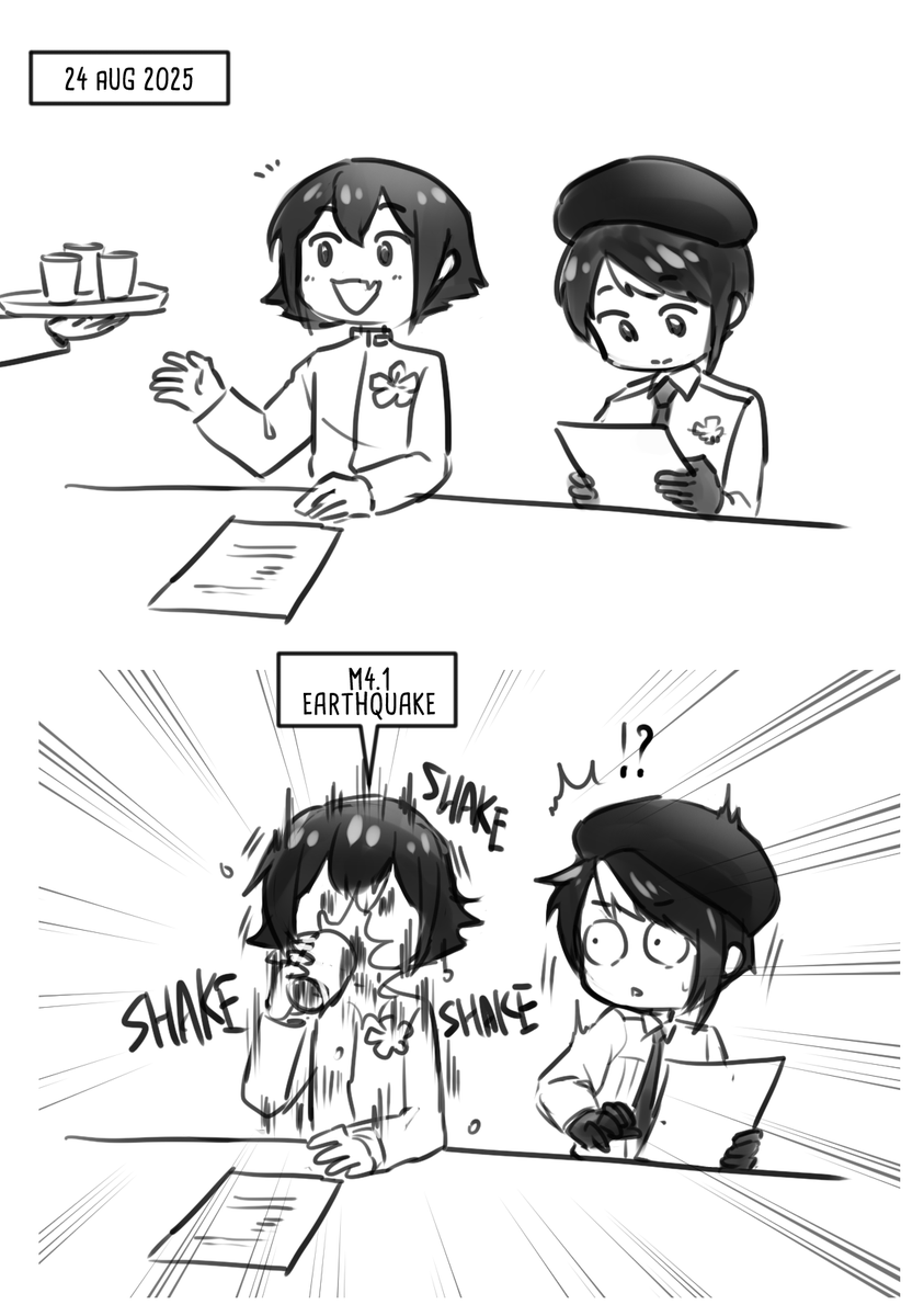 (水道兄弟)最近地震が Unexpected geographic movement #hwsasean #hwsmalaysia #hwssingapore #hetalia