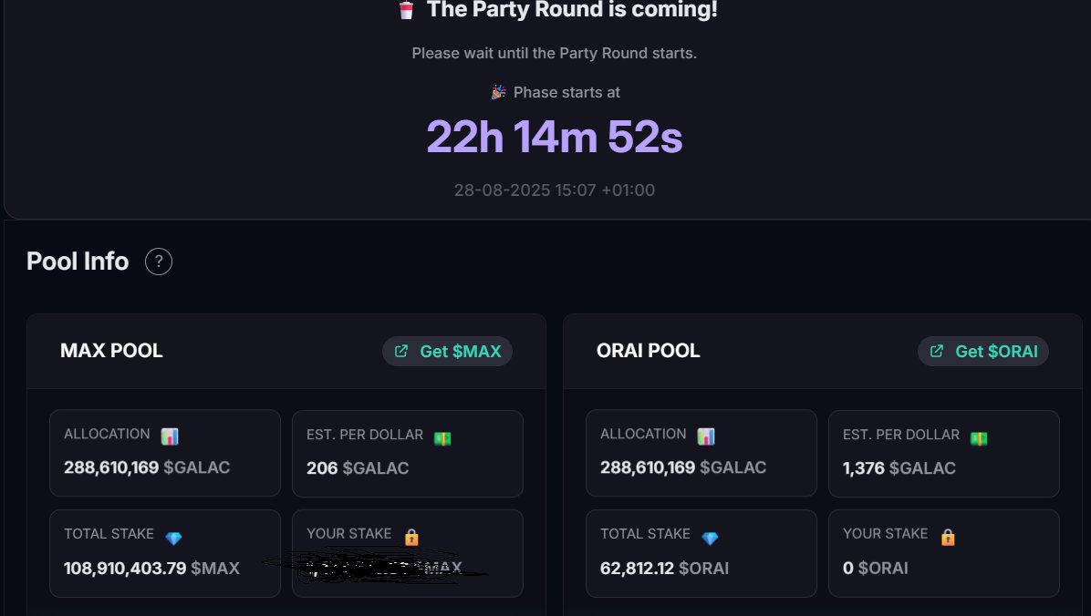 ADL 2.0 (<a href="/agentsdotland/">agents(dot)land</a> launchpad) is back baby!

In the first 2 hours of the 1st new launch, there is already 109M $MAX and 62K $ORAI subscribed

Plus another 53M MAX on strongvault, where you lock your tokens to get a share of 2% on EVERY new launch
  
The flywheel has started