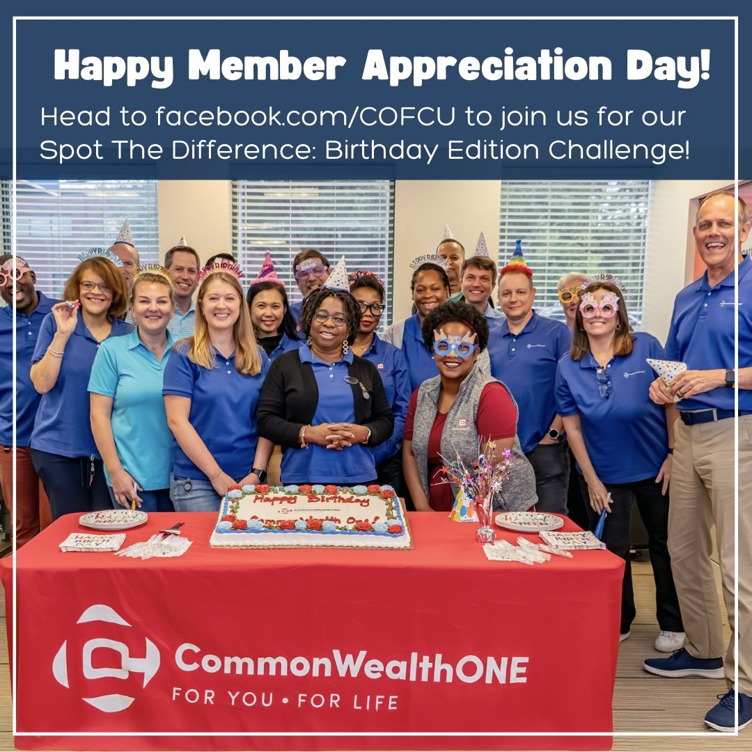 It’s our birthday month 🎉 but the party’s for YOU!
👉 Spot the differences in our birthday pics + comment your guess for a shot at a $100 gift card 💳 🎂 Play here: facebook.com/COFCU

#MemberAppreciationDay #COFCU