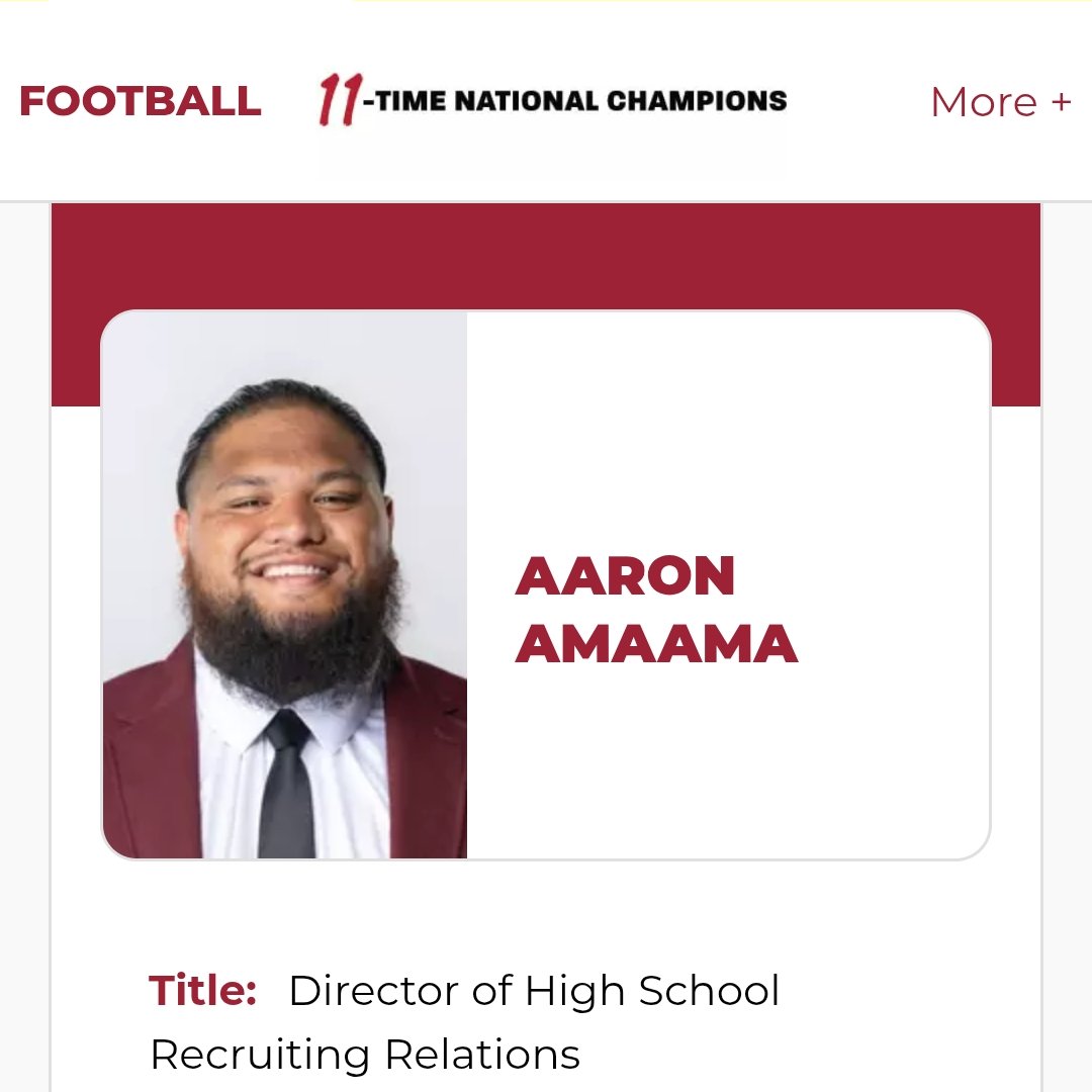 Played a pivotal role on locking 🔒 in some of the best talent for the 2026' Class. Had a huge impact on my son's decision to go to USC. <a href="/AaronAmaama/">Coach Dogg</a> is a beast in the recruiting game 🔥🔥🔥 Congratulations uso, Keep doing your thing👏🏾 #FightOn ✌🏽