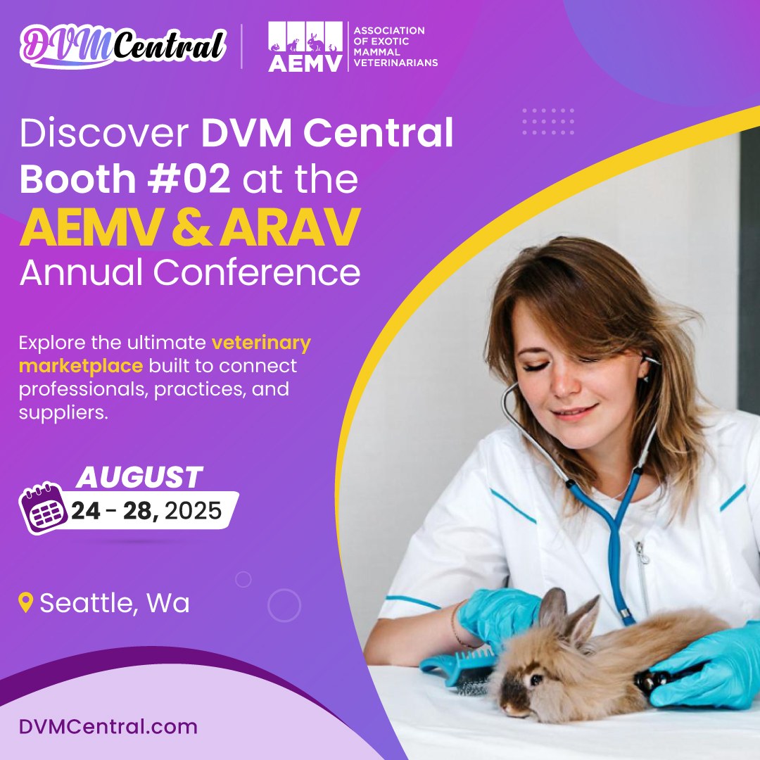 🐾 DVM Central at AEMV &amp; ARAV 2025! 🦜🐍✨

📍 Seattle, WA 
 Aug 24 – 28, 2025
📌 Visit DVM Central

#DVMCentral #AEMVARAV2025 #VeterinaryMarketplace #VetSupplies #ExoticVetCare #AvianMedicine #ReptileMedicine #SeattleEvents