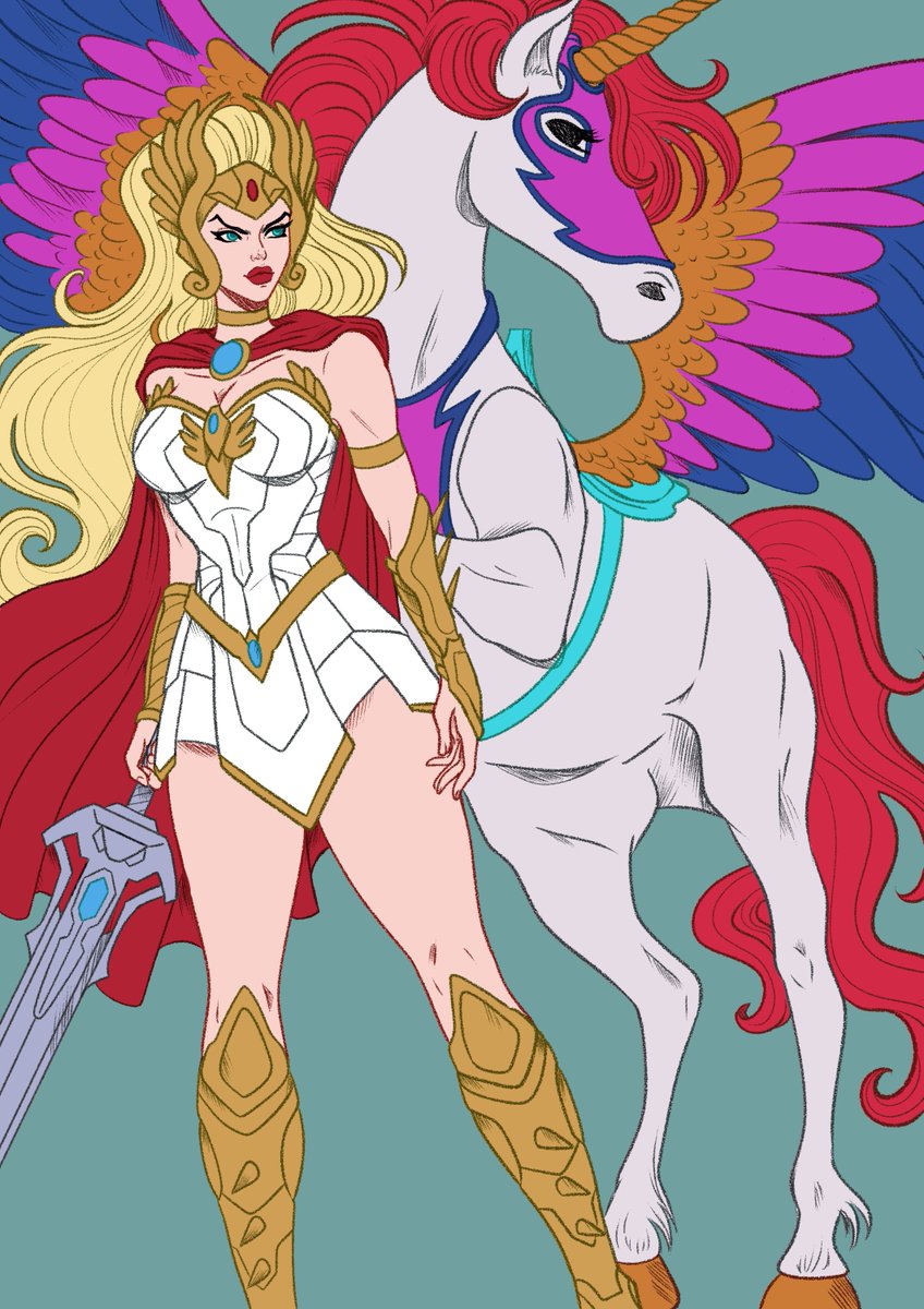 💜Lady Nimue💜 (@ladywildnimue) on Twitter photo Ya le he dado las bases a She Ra y a su pegasocornio hortera ochentero xD Ya le he dado las bases a She Ra y a su pegasocornio hortera ochentero xD