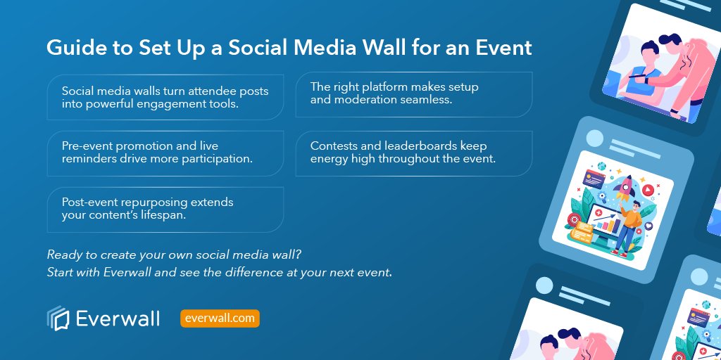 everwall's tweet image. Turn your event into a live, interactive experience with a social media wall. 

#SocialMediaWall #EventProfs #EventTips