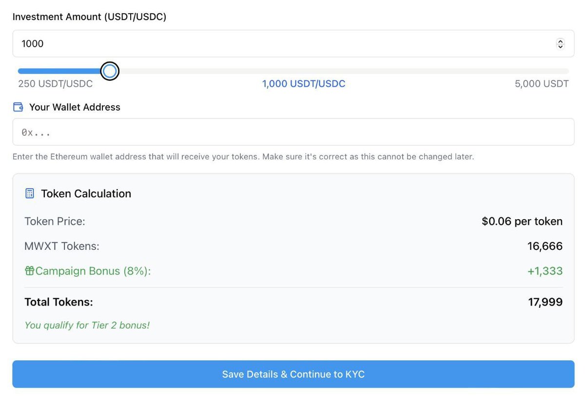 Just checked out MVX @MWX_AI 

Okay this is exciting! MWX is literally showing the live % bonus when you join. It feels so 
clear and rewarding. 
I’m tempted to go higher because the 12% bonus looks crazy good for early movers 🚀 
Closing in tomorrow! don’t sleep on this. 
👉