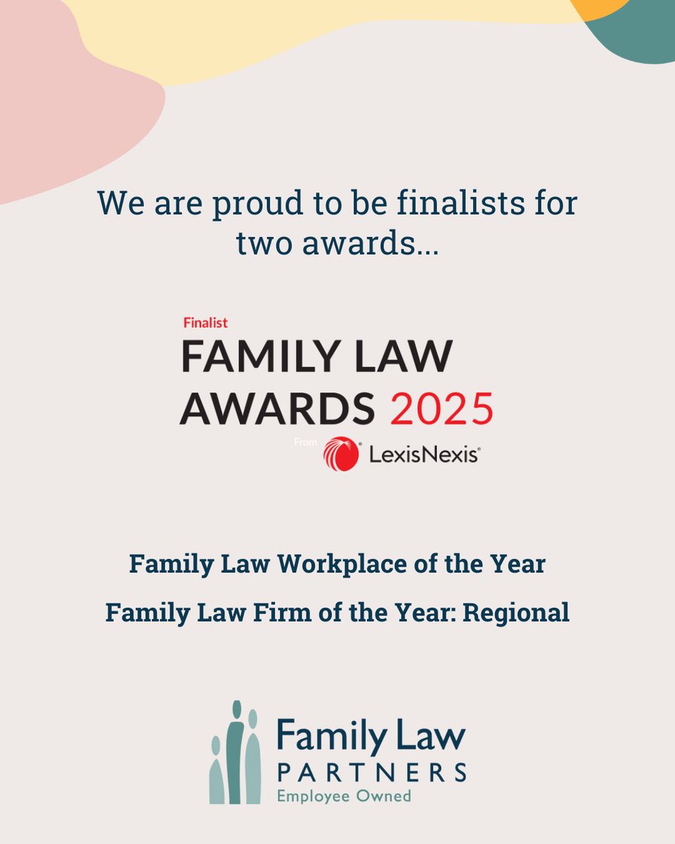 We’re thrilled to be shortlisted at the LexisNexis Family Law Awards 2025 for:

🏆 Family Law Firm of the Year – Regional
🏆 Family Law Workplace of the Year

A huge thank you to our team and clients!

<a href="/JPFamilyLaw/">JPFamilylaw</a> 

#FamilyLawAwards #FLA2025