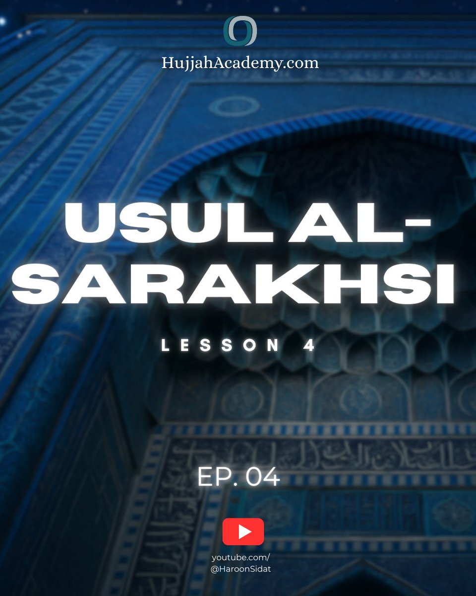 EP 04 | Usul al-Sarakhsi | The Entailment of an Imperative (Amr) open.substack.com/pub/haroonsida…