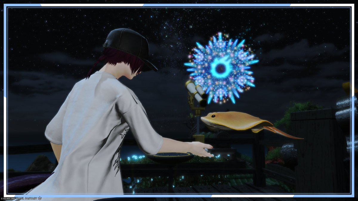 𝐆𝐨𝐨𝐝　𝐍𝐢𝐠𝐡𝐭．

エイエイ釣れましたー🤘( ˙꒳​˙  )🤘

#FF14 #FF14SS #ミコッテ