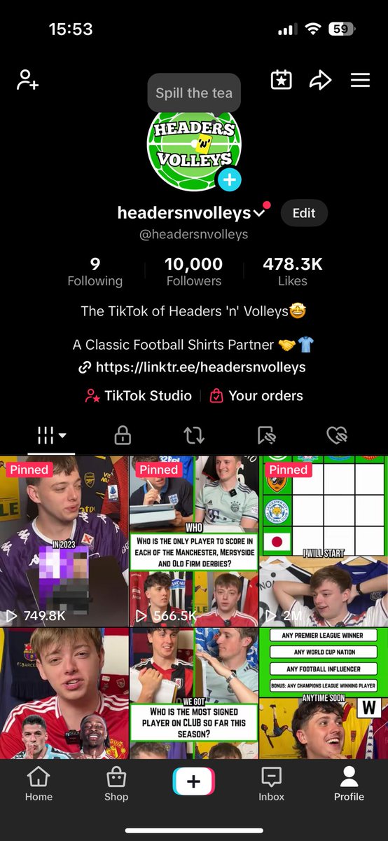 Joe Southan (@josephsouthan) on Twitter photo (2/2)
However, on no budget and months of hard work, weβve managed to hit 10,000 TikTok followers. I couldnβt be prouder of <a href="/AshEdwards02/">Ashley Adamson-Edwards</a> <a href="/J_Grainger02/">Jordan Grainger</a> and <a href="/tomhwilliams23/">tomhwilliams23</a> and myself for making this all happen. π
Letβs add some zeroβs to that number. π (2/2)
However, on no budget and months of hard work, weβve managed to hit 10,000 TikTok followers. I couldnβt be prouder of <a href="/AshEdwards02/">Ashley Adamson-Edwards</a> <a href="/J_Grainger02/">Jordan Grainger</a> and <a href="/tomhwilliams23/">tomhwilliams23</a> and myself for making this all happen. π
Letβs add some zeroβs to that number. π