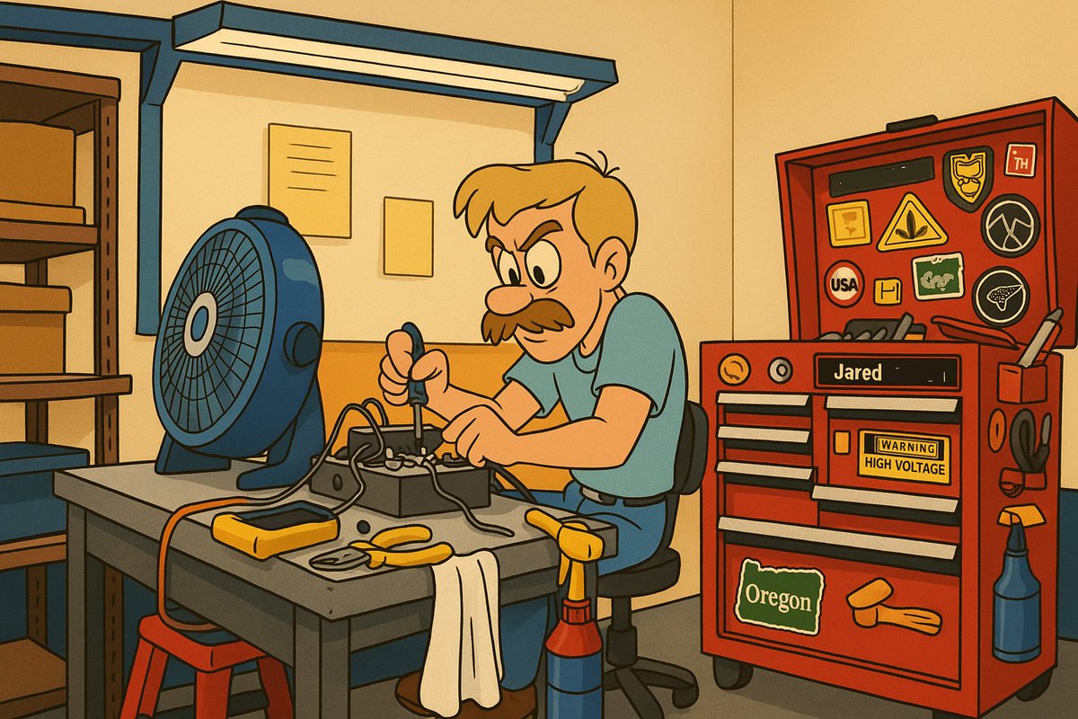 Concept_Systems's tweet image. This is Jared.
Jared builds panels.
Panels run factories.
Factories run the world.
Be like Jared.

#automation #paneldesign #electrical #toolbox #manufacturing #industrialmanufacturing #factories #oregon