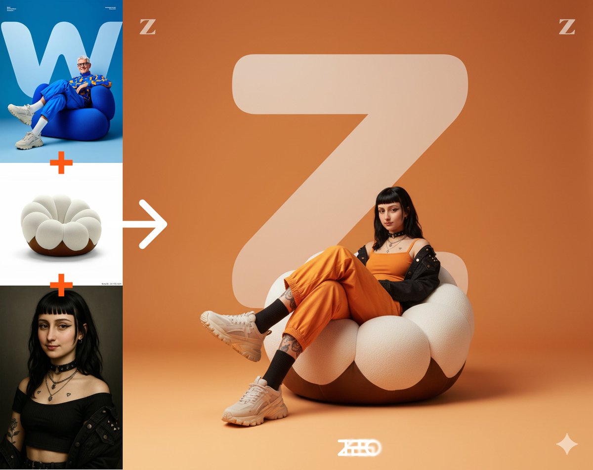 nano-banana = 自己住进设计的设计中？！实景体验！

ZH25O｜创意系列｜Gemini2.5FlashImg Creation

人物、物体/家具、配色、文字 替换，nano-banana 是真完美啊！不论是打卡还是虚拟体验都太方便了！

nano-banana 可以很好保留原图的美学质量，而且几乎没啥 AI 感，观看信任感好！

【Prompt】⬇️