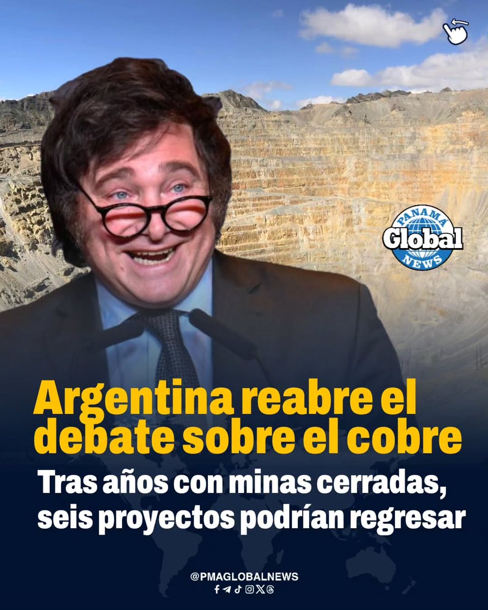 Anibal Salinas (@que_anibal) on Twitter photo Mientras en Argentina la minería vuelve a ser oportunidad, en Panamá seguimos estancados en discusiones que ya tienen respuesta: empleo y riqueza para todos. <a href="/Cobre_Panama/">Cobre Panamá</a> #verdadpanama #Afram <a href="/linaresfulo/">Adolfo E Linares🇵🇦</a> <a href="/aminingwoman/">Aminingwoman</a> <a href="/WendySagel/">Wendy Patricia Sagel</a> Mientras en Argentina la minería vuelve a ser oportunidad, en Panamá seguimos estancados en discusiones que ya tienen respuesta: empleo y riqueza para todos. <a href="/Cobre_Panama/">Cobre Panamá</a> #verdadpanama #Afram <a href="/linaresfulo/">Adolfo E Linares🇵🇦</a> <a href="/aminingwoman/">Aminingwoman</a> <a href="/WendySagel/">Wendy Patricia Sagel</a>