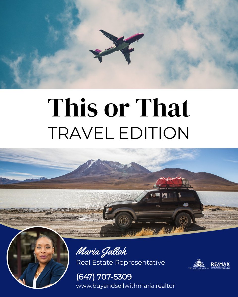 With summer travel in full swing, it's time to decide how to explore. ✈️🚗 

Do you prefer the speed of flying or the freedom of hitting the road for a cross-country adventure?

Let us know how you like to travel!