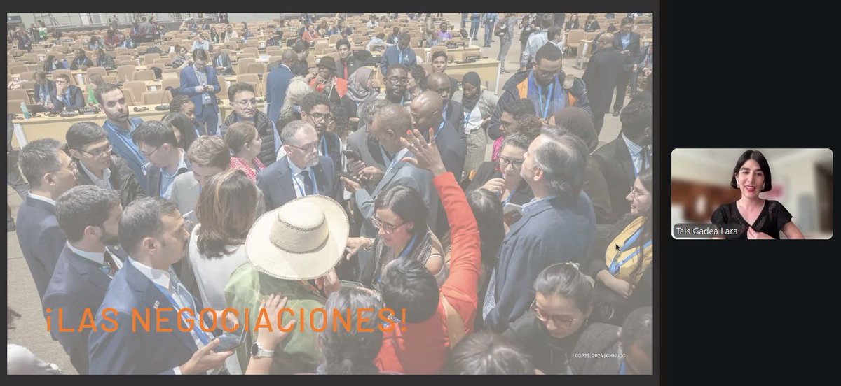 #Ahora | Inicia el Ciclo de seminarios web: ‘Rumbo a la COP30: herramientas para una cobertura climática efectiva’. 🎤🌱👩🏻‍💻🧑🏽‍💻

En esta tercera sesión: 'COP30: cómo hacer una buena cobertura, estés donde estés', contamos con la participación de <a href="/TaisGadeaLara/">Tais Gadea Lara</a> y Mariana Estrada.