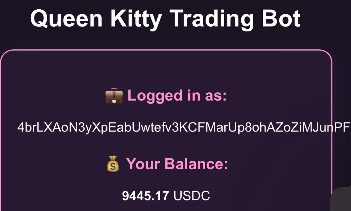 😁😁😁😁UPDATE😁😁😁😁

Since July 22, 2025:

We have gained $3289 from $Qkitty bot

25% of the gains will be donated
25% back to Sinu
50% stays in the bot to accumulate 

Est. Withdrawal date 8/30
<a href="/QueenKitty20236/">Queen-Kitty</a> <a href="/Pablo_CryptoB/">Pablo CryptoBar</a>