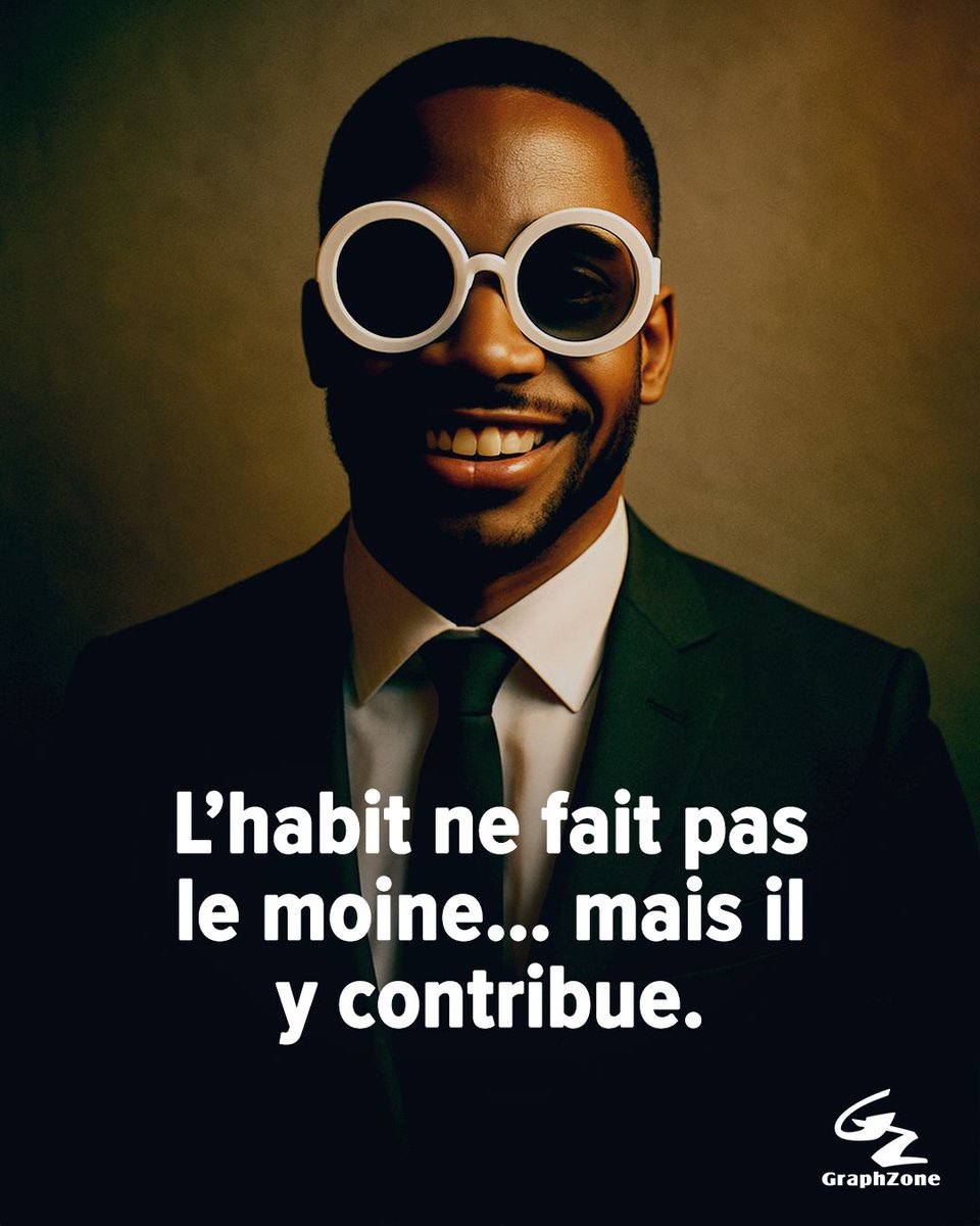GraphZone's tweet image. Oui, ces lunettes sont un peu trop grandes. Mais c’est exactement comme votre #communication : Soit elle attire l’attention, soit elle passe inaperçue.

Prêt à donner à votre image le niveau qu’elle mérite ?
Contactez-nous directement sur WhatsApp : 👉 wa.me/50932782828
